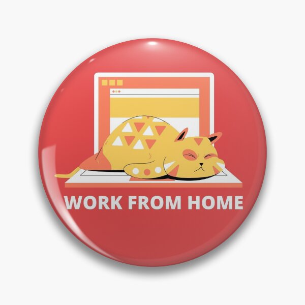 Item preview, Work From Home Cat designed and sold by Kokumber Creations.