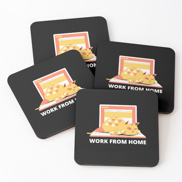 Item preview, Work From Home Cat designed and sold by Kokumber Creations.