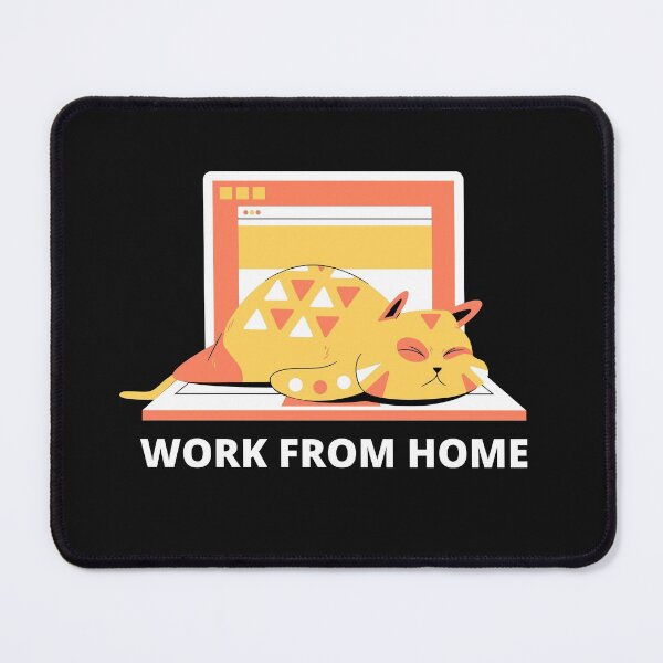 Item preview, Work From Home Cat designed and sold by Kokumber Creations.