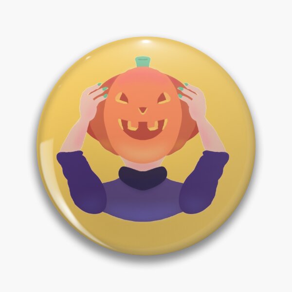 Artikelvorschau, Kürbiskopf Halloween entworfen und verkauft von lilbluecowey.