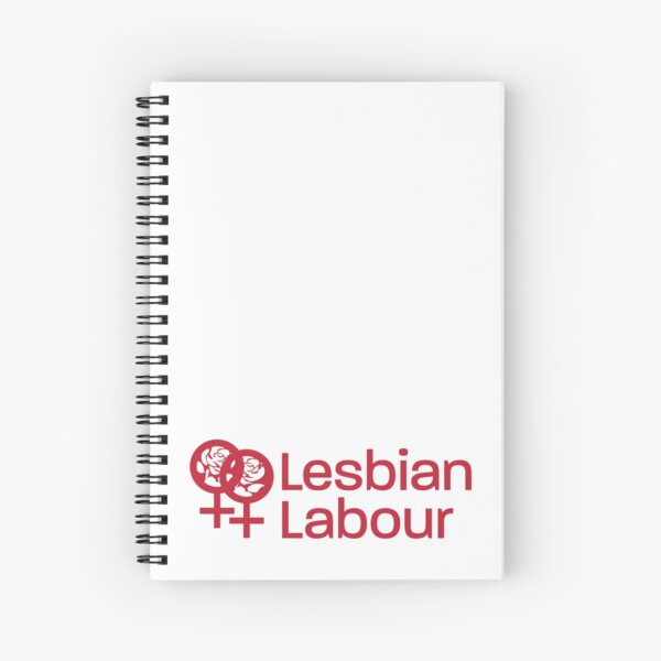 Lesbian Labour logo journals, notebooks Spiral Notebook
