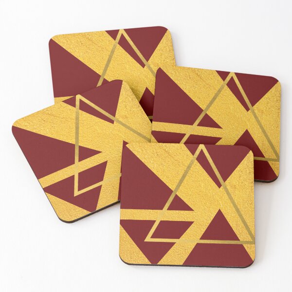Item preview, Gold and Red Triangles designed and sold by Ric1926.