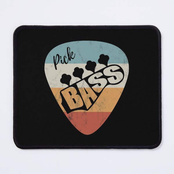 Item preview, Pick Bass Guitar Vintage Theme designed and sold by nightsworthy.