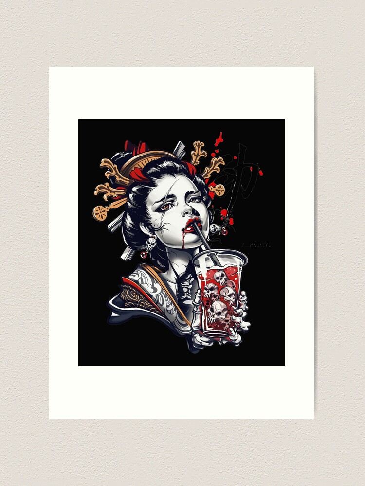 アート・デザイン・音楽 femmes photographes japonaises Japanese Geisha Girl Vaporwave Cyberpunk Popart Urban Style