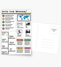 Into the Woods Infographic Postcards