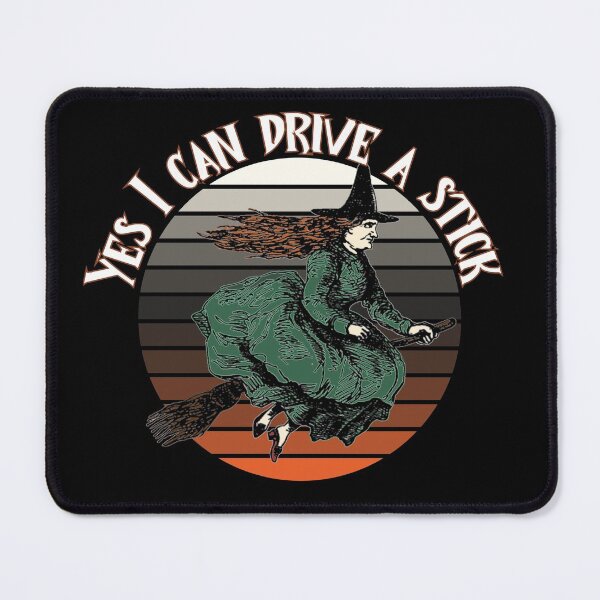 Item preview, Yes, I can drive a stick - Halloween witch - green and sunset designed and sold by hasbeenz.