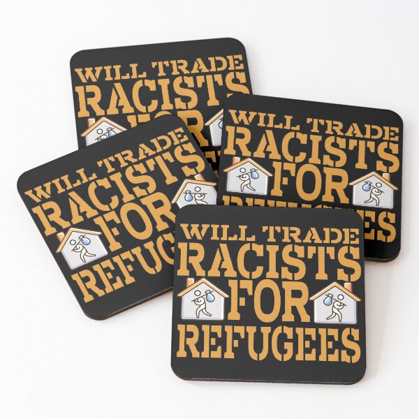 Item preview, Will trade racists for refugee designed and sold by 1DaisyChainLane.