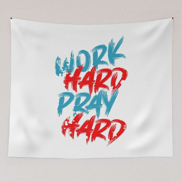 Item preview, Work hard pray hard designed and sold by PODapparel.