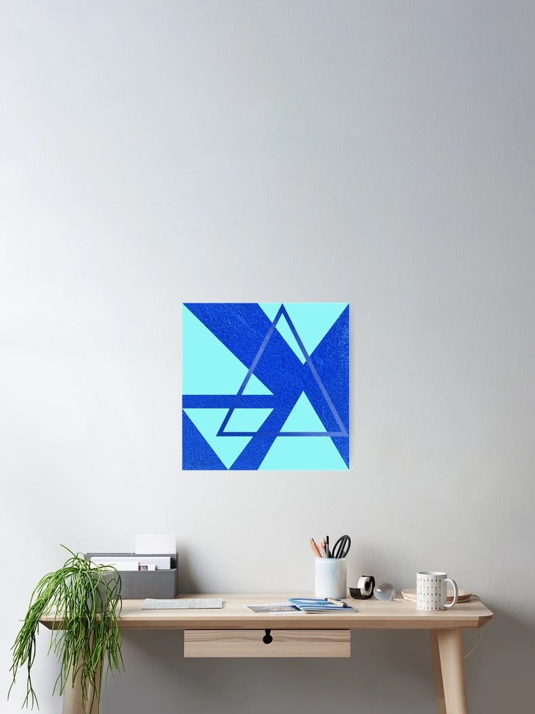 Thumbnail 2 of 3, Poster, BlueTriangles designed and sold by Ric1926.