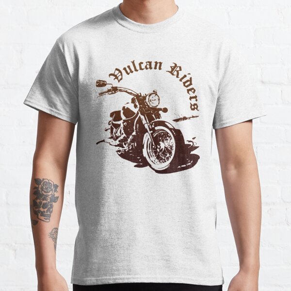 MEANSTREAK Kawasaki Vulcan Motorcycle T-Shirt...On a steel horse I ride