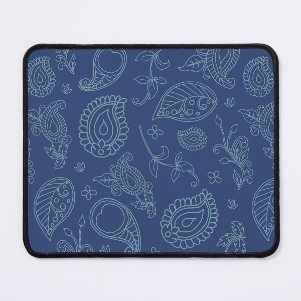 Item preview, Indian Blue Indian Paisley Boho Pattern designed and sold by HotHibiscus.