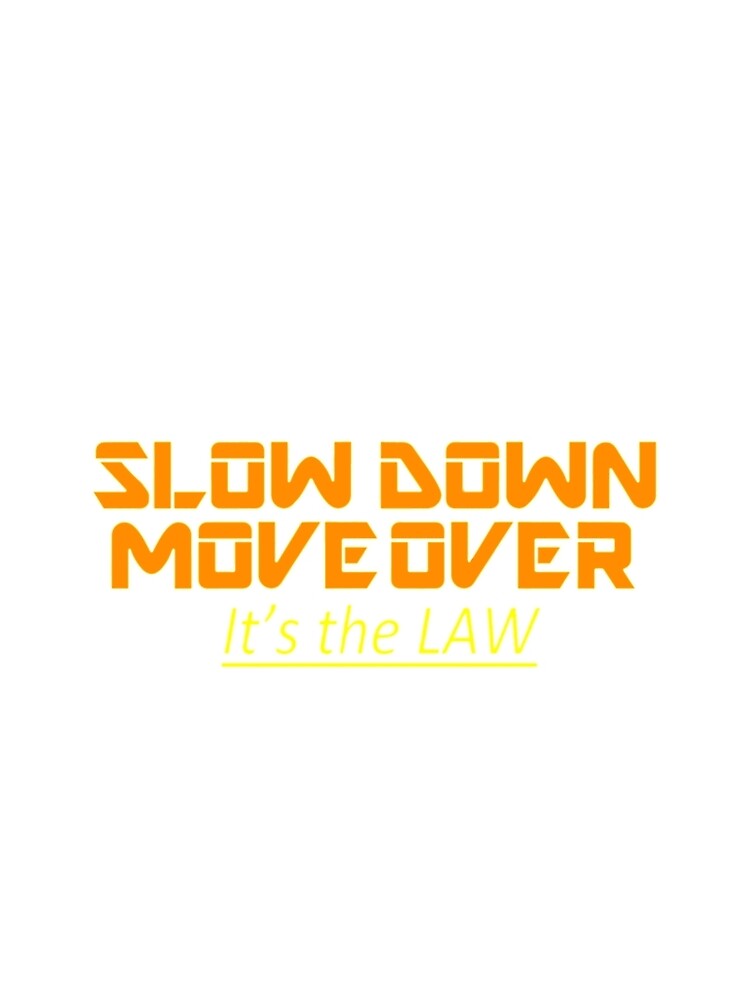 slow down move over flag