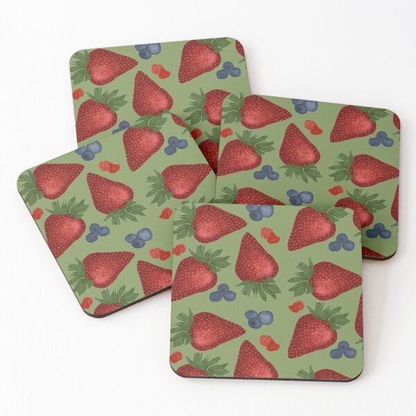 Item preview, Strawberries, Blueberries and Raspberries Pattern designed and sold by InspiredPamjoy.