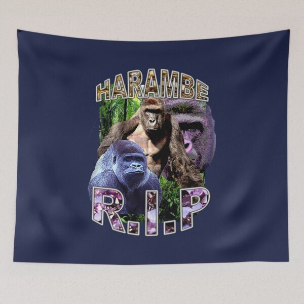Item preview, RIP Harambe Vintage HipHop designed and sold by MarcoVeratti.