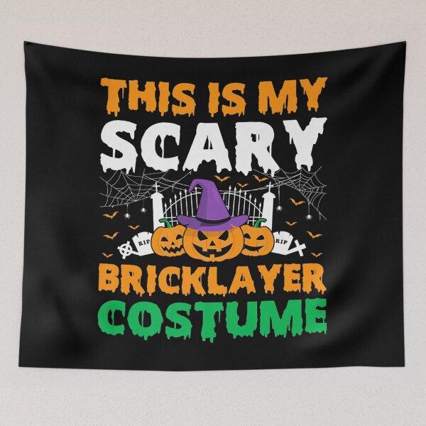 Item preview, Funny This Is My Scary Bricklayer Costume Halloween Premium designed and sold by fefego818x.