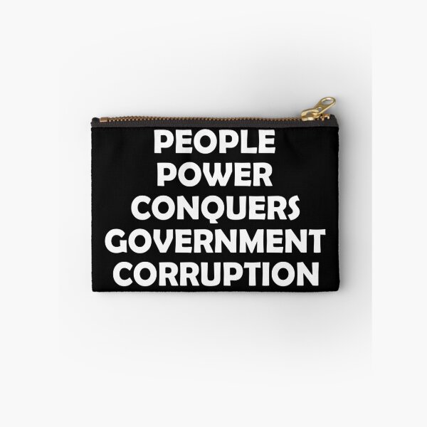 Aperçu de l'œuvre LE POUVOIR PEUPLE CONQUIS LA CORRUPTION GOUVERNEMENTALE créée et vendue par DomGDesign.