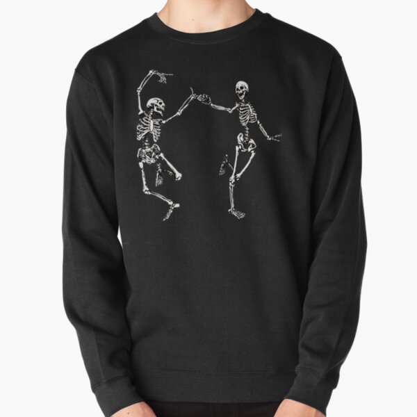 Dancing Skeletons Vintage Day of the Dead Halloween 2021 Pullover Sweatshirt