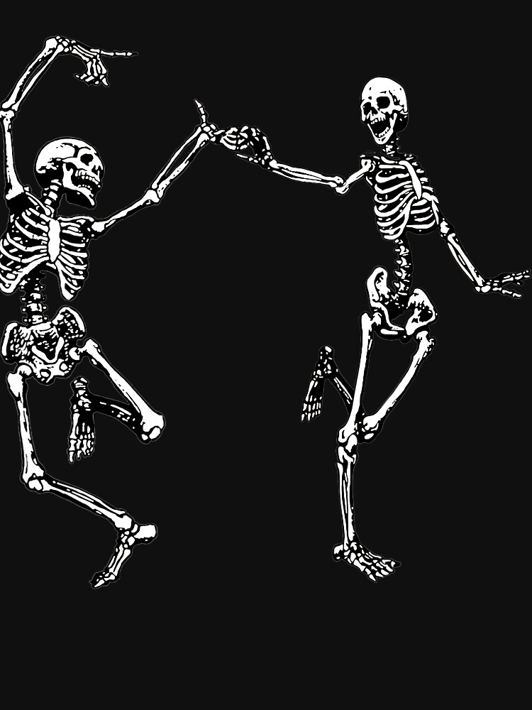 Dancing Skeletons Vintage Day of the Dead Halloween 2021 by helenselmah4
