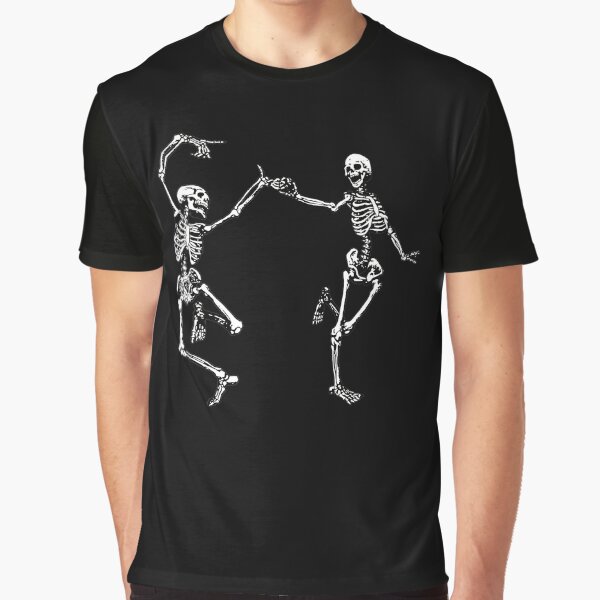 Dancing Skeletons Vintage Day of the Dead Halloween 2021 Graphic T-Shirt