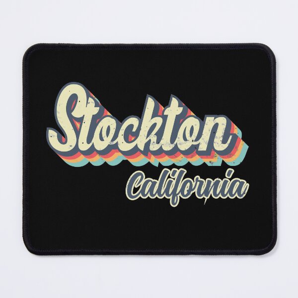 Item preview, Stockton city California Retro Vintage 70s rainbow designed and sold by Teelogic.