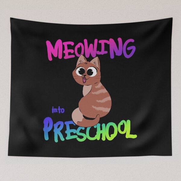 Item preview, Meowing Into Preschool designed and sold by FoxCodeCreation.