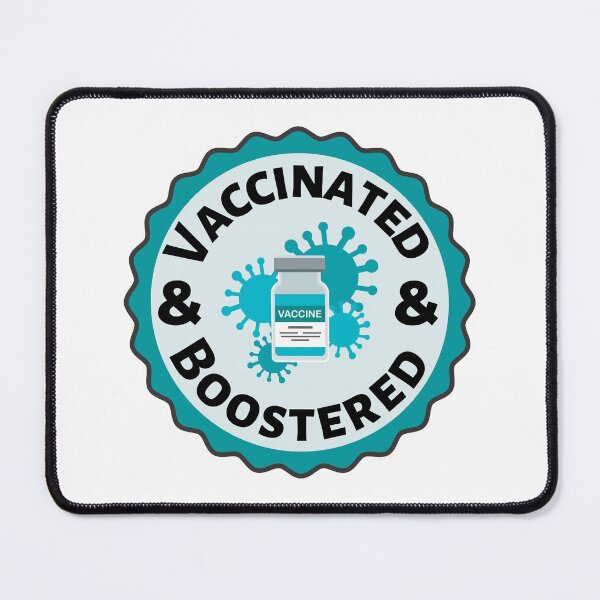 Item preview, Vaccinated and Boostered (Black)- Covid Booster Shot for Vaccinated People - covid vaccine designed and sold by CaitU.