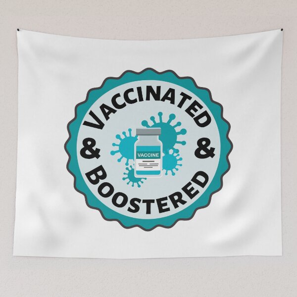 Item preview, Vaccinated and Boostered (Black)- Covid Booster Shot for Vaccinated People - covid vaccine designed and sold by CaitU.