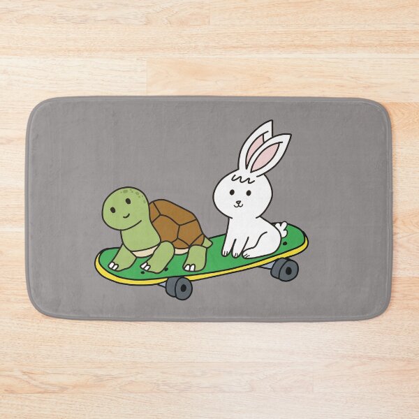 Item preview, Rabbit and Turtle skateboarding  designed and sold by ZaryousStuff.