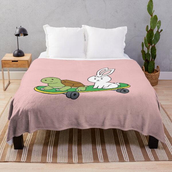 Item preview, Rabbit and Turtle skateboarding designed and sold by ZaryousStuff.