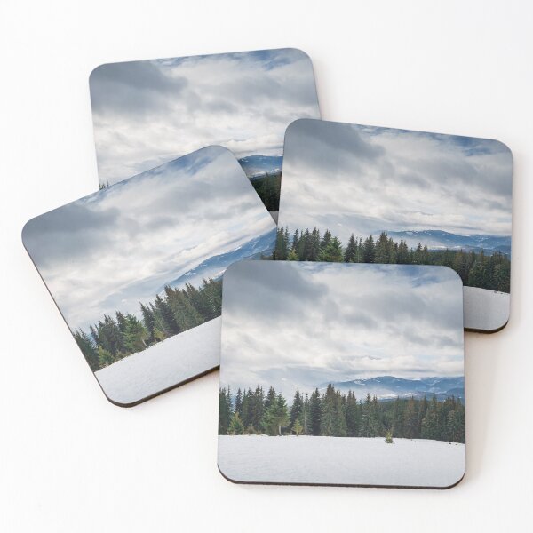 Item preview, Fir forest on the snowy hills designed and sold by psychoshadow.