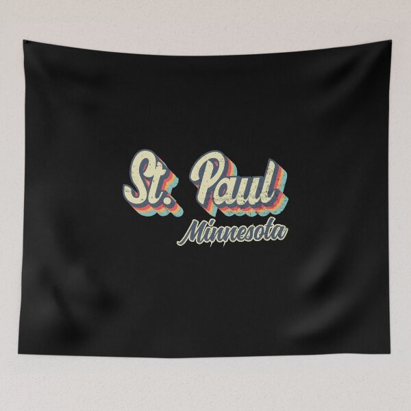 Item preview, St. Paul city Minnesota Retro Vintage 70s rainbow designed and sold by Teelogic.