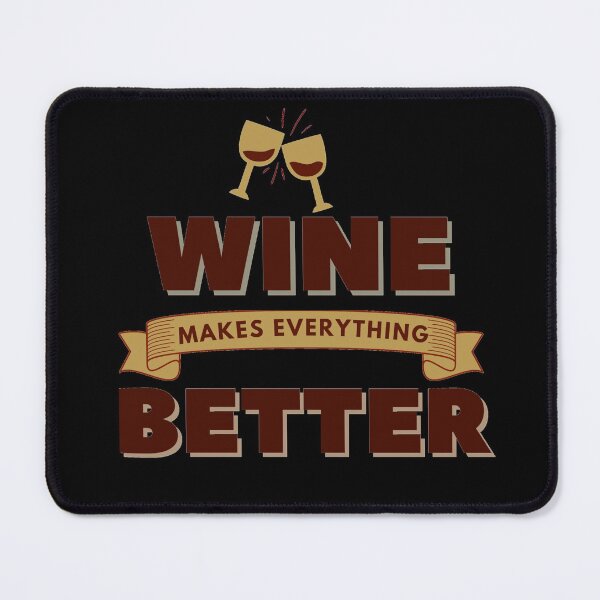 Item preview, Wine makes everything better red brown wine banner  designed and sold by Manoroma.