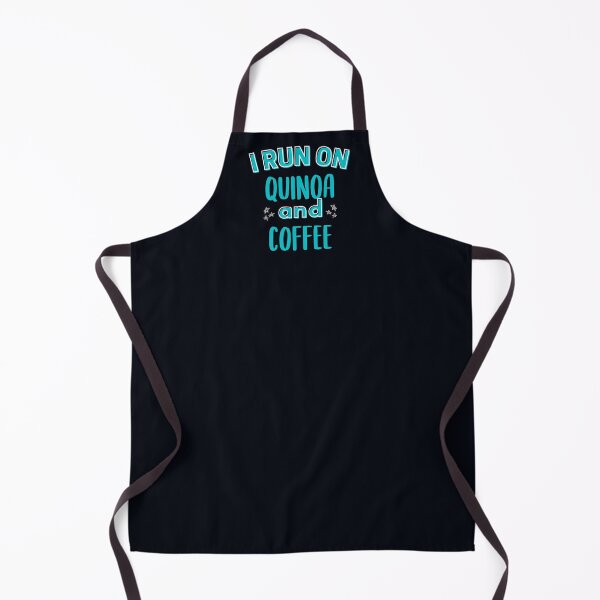 Item preview, I Run on Quinoa and Coffee - Fun Vegan Runner Humor designed and sold by GreenSlate.