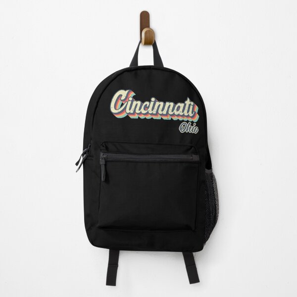 Artikelvorschau, Cincinnati City Ohio Retro Vintage 70er Jahre Regenbogen entworfen und verkauft von Teelogic.