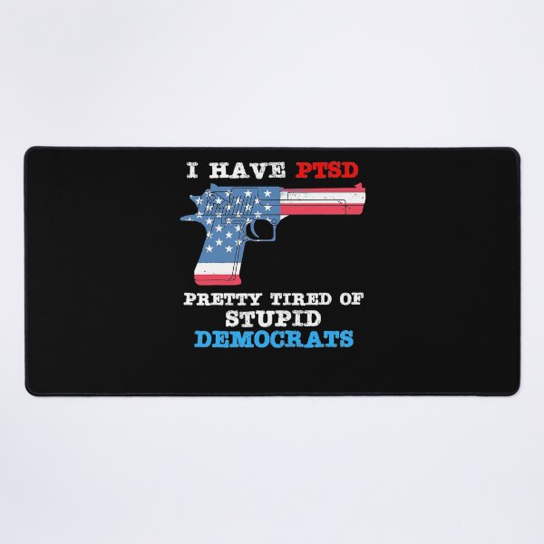 Item preview, I Have PTSD Pretty Tired of Stupid Democrats Shirt 2024 . designed and sold by ZerinaYasutake.