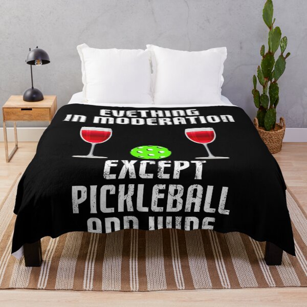 Item preview, Funny Pickleball Wine, Everything in Moderation Except Pickleball and Wine, Gift for Pickleball Player designed and sold by CapitalDesignss.