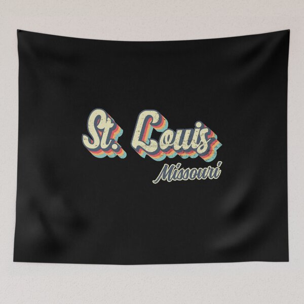 Item preview, St. Louis City Missouri Retro Vintage 70s rainbow designed and sold by Teelogic.
