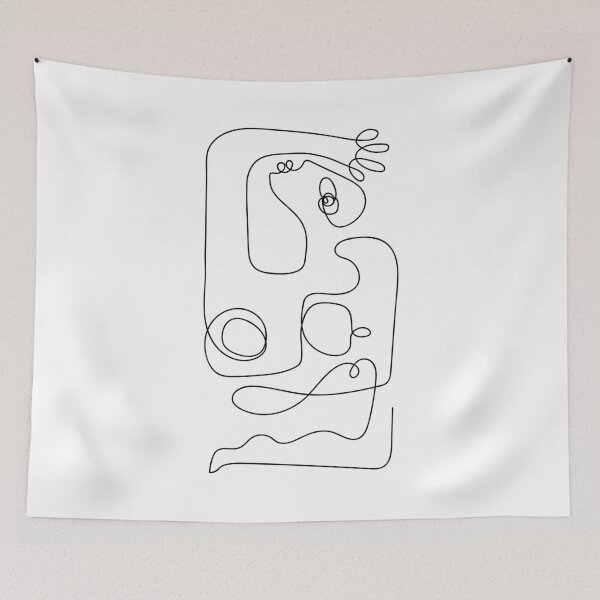 Item preview, Line art abstract woman body designed and sold by AznavourByKarin.