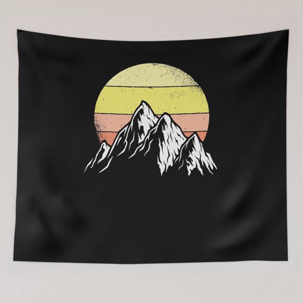 Item preview, Vintage Nature Hiking Mountain Sunset designed and sold by TeddyTees21.