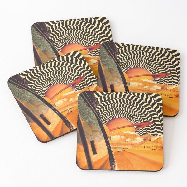Item preview, Illusionary Road Trip 2 - OpArt Space Adventure Sci-fi Collage Art designed and sold by Taudalpoi.