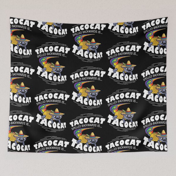 Item preview, Taco Cat Spelled Backwards Palindrome Funny Cat Pun Taco Lover  designed and sold by SaveonOneal.