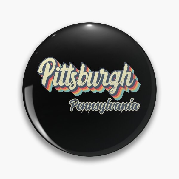 Item preview, Pittsburgh City Pennsylvania Retro Vintage 70s rainbow designed and sold by Teelogic.