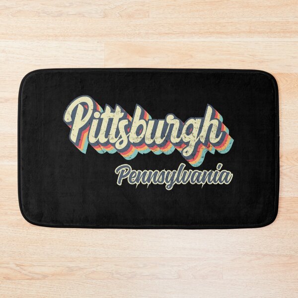 Item preview, Pittsburgh City Pennsylvania Retro Vintage 70s rainbow designed and sold by Teelogic.
