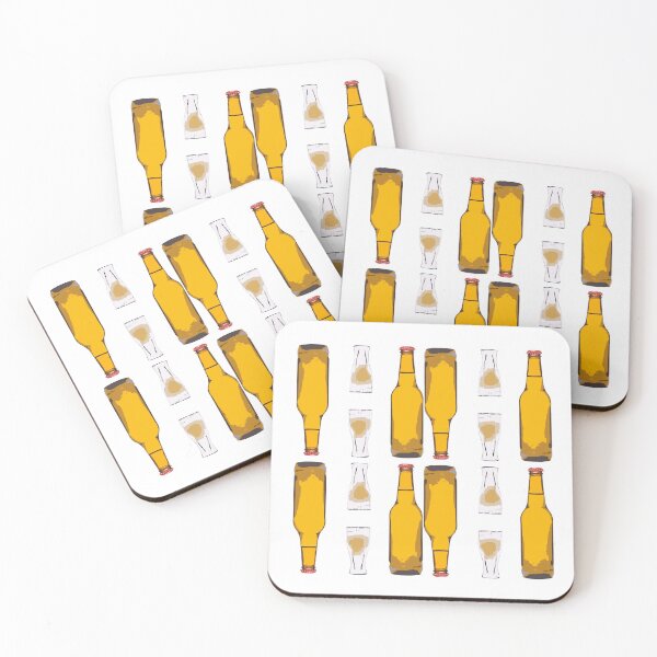 Item preview, Bottle of beer and Beer glass designed and sold by KateQR.