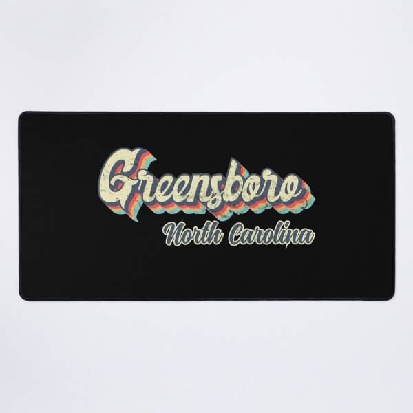 Item preview, Greensboro City North Carolina Retro Vintage 70s rainbow designed and sold by Teelogic.