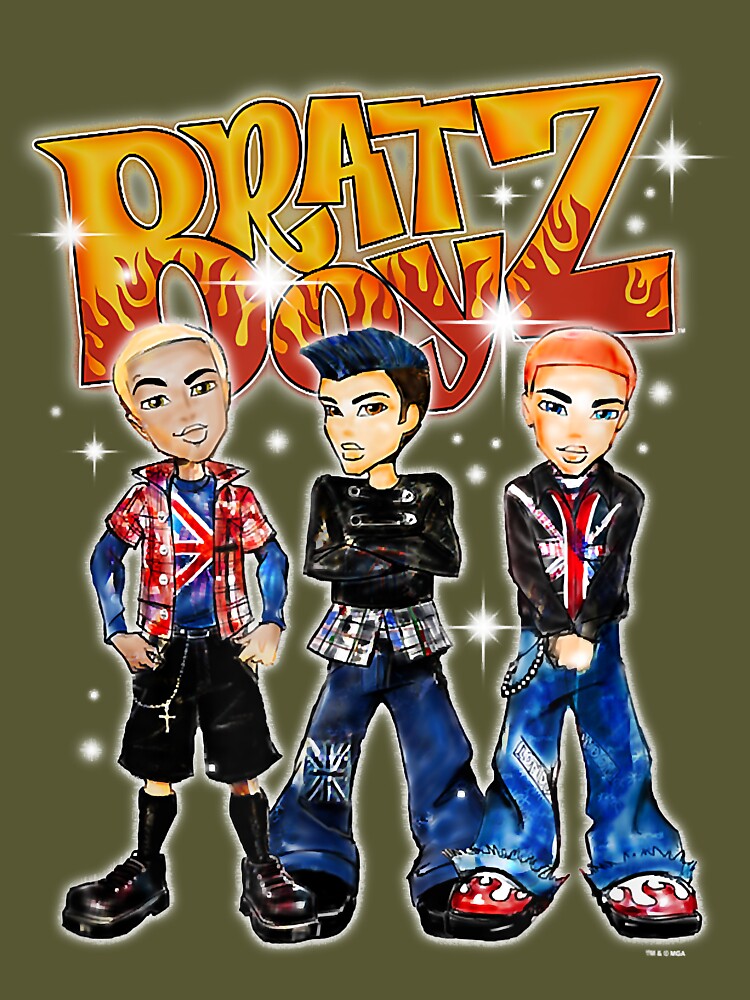  Bratz Boyz Group Shot Punk England - Camiseta prémium, Negro, S  : Ropa, Zapatos y Joyería