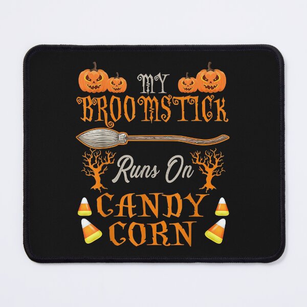 Item preview, Cute Halloween Candy My Broomstick Runs On Candy Corn T-Shirt designed and sold by lizamcdermott.