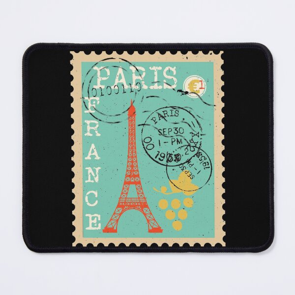 Item preview, Distressed Vintage Paris Postage Stamp designed and sold by Primroaddesigns.