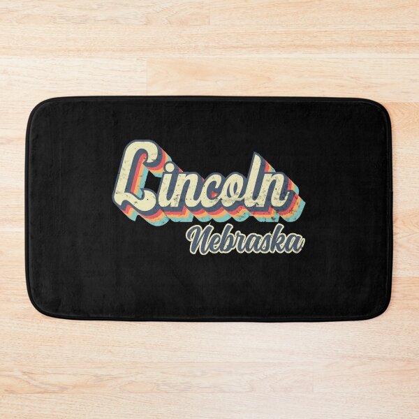 Item preview, Lincoln City Nebraska Retro Vintage 70s rainbow designed and sold by Teelogic.