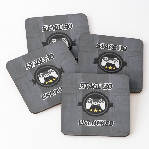 Item preview, Level 30 Unlocked | Vintage 30th Birthday | Stage 30 designed and sold by JooArtPrints  ★★★★★.